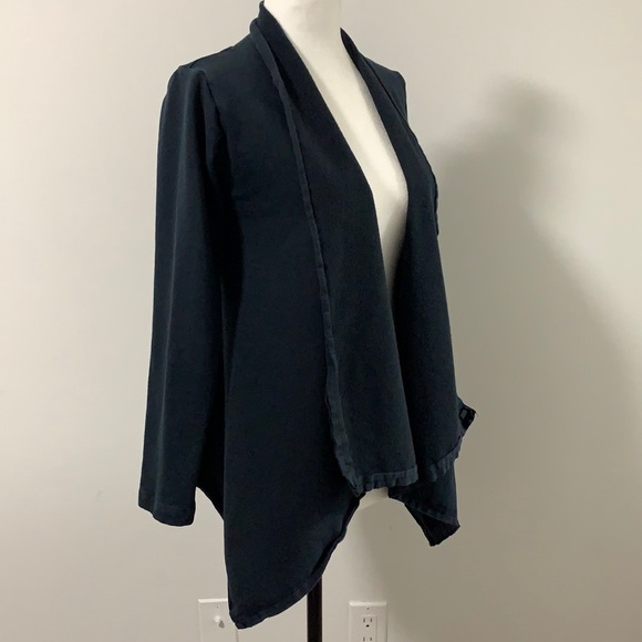 Mama B Structured Cotton Waterfall Blazer - Picture 2 of 13